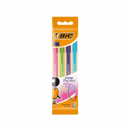 Pochette 4 stylos Cristal Fashion Bic