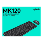 ENSEMBLE CLAVIER & SOURIS LOGITECH MK120 USB